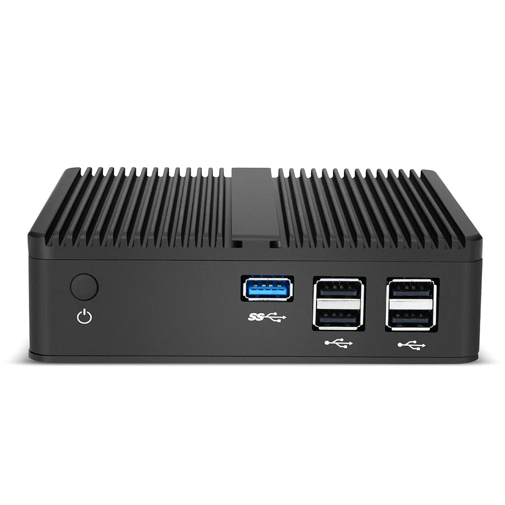 Mini PC Intel Celeron J1900 Quad-Cores Windows 10 Linux DDR3L mSATA SSD HDMI Display VGA 5*USB WiFi Gigabit LAN HTPC Fanless