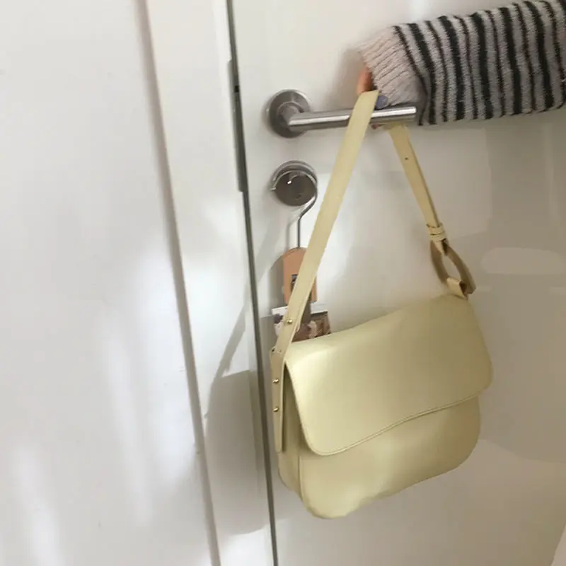 

High-end Large-capacity Women's Bag 2021 Spring and Summer New Soft-faced Simple One-shoulder Bucket Bag Wild Messenger Bag