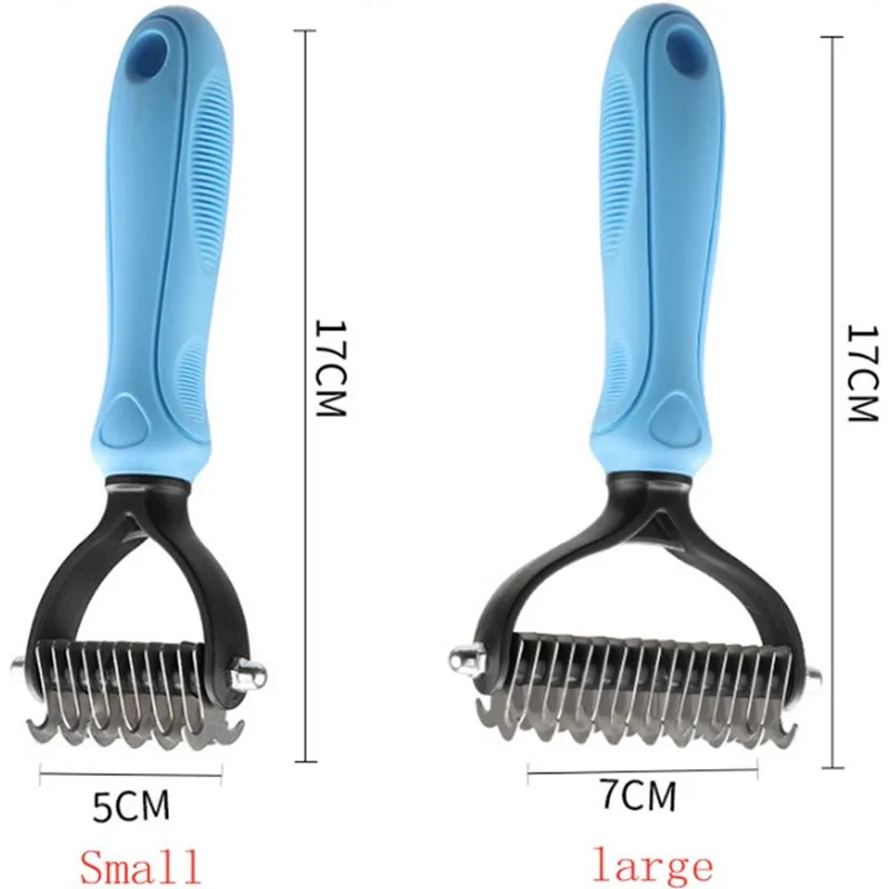 

Pet Hair Shedding Comb Hair Removal Comb for Dog Cat Open Knot Knife Brush Tool Dog Flea Combs Fur Shedding Finishing Combs
