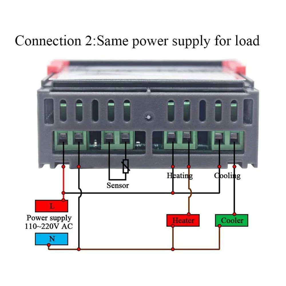Цифровой терморегулятор термостат с датчиком нагрева и охлаждения 12 В 14 в 110-220 |