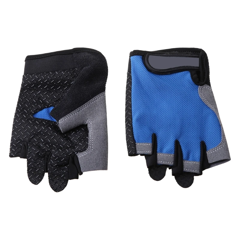 A5KC Silicone MTB Road Riding Gloves Anti-slip Anti-sweat Half Finger Camping Hiking Gym Fitness Sports Bike | Спорт и развлечения