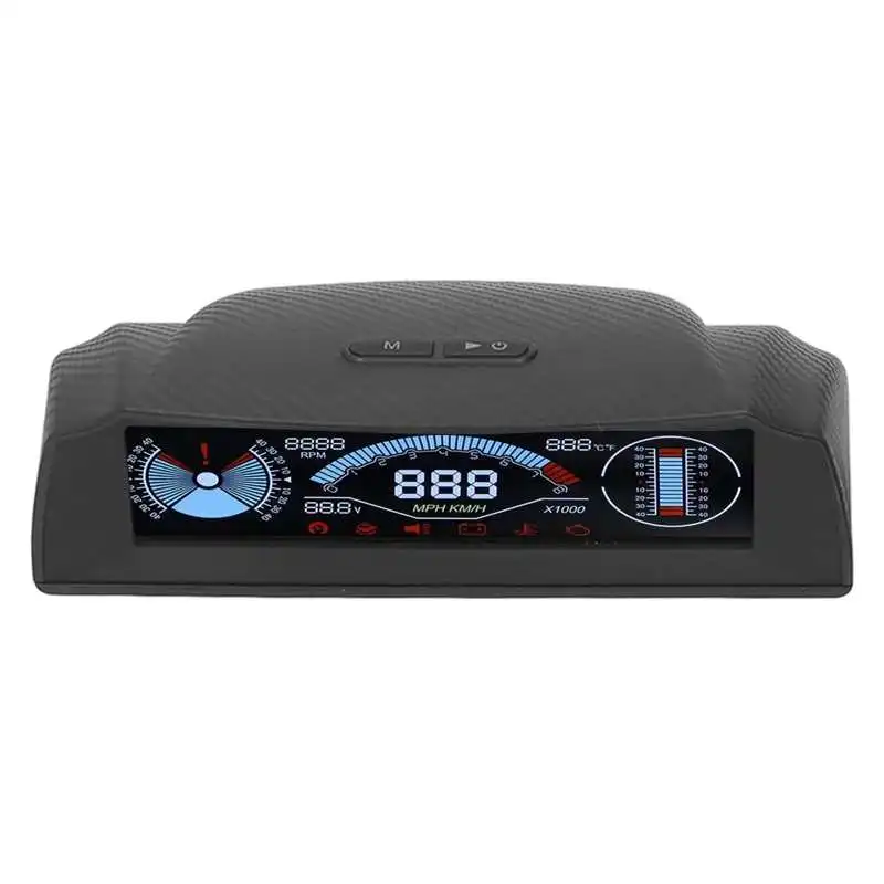 Интеллектуальный дисплей HUD Многофункциональный цветной ЖК-дисплей OBD