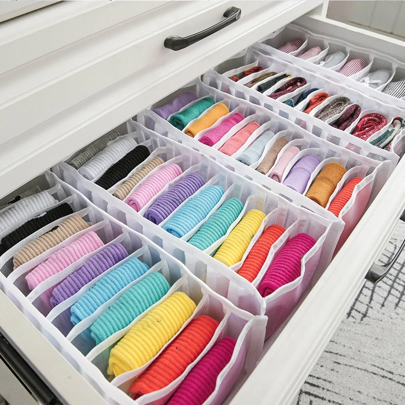 

Underwear Organizer Box Closet Organizers for Socks Bra Drawer Organizers Storage Boxes Sock Organizer Box Cabinet Divider Boxes