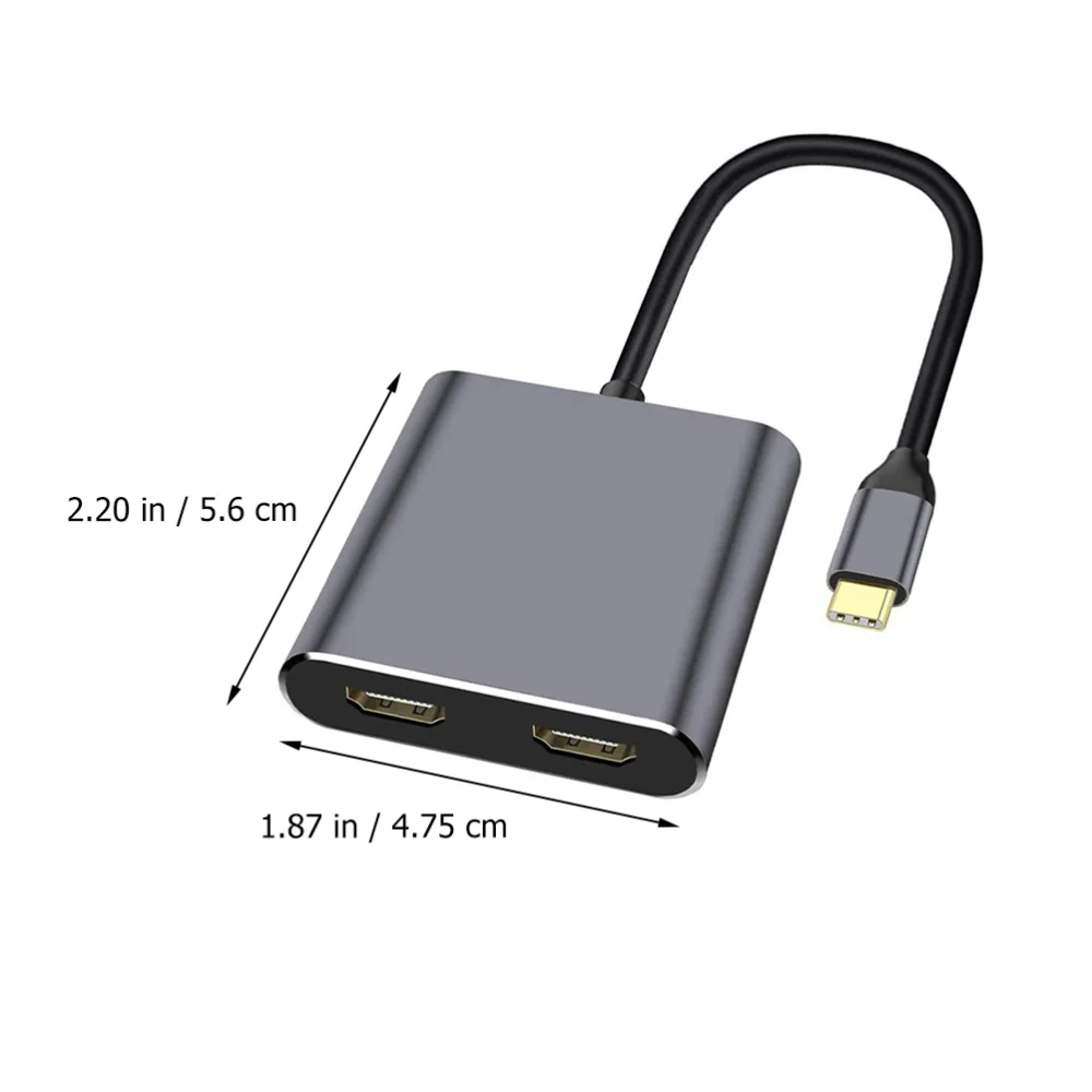 

Type to Dual USB 3.0 PD Converter 4 in 1 USB Dock Station Hub Adapter Cable