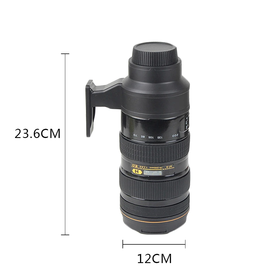 Креативный объектив камеры термос с крышкой чашкой вакуумный сосуд для воды из