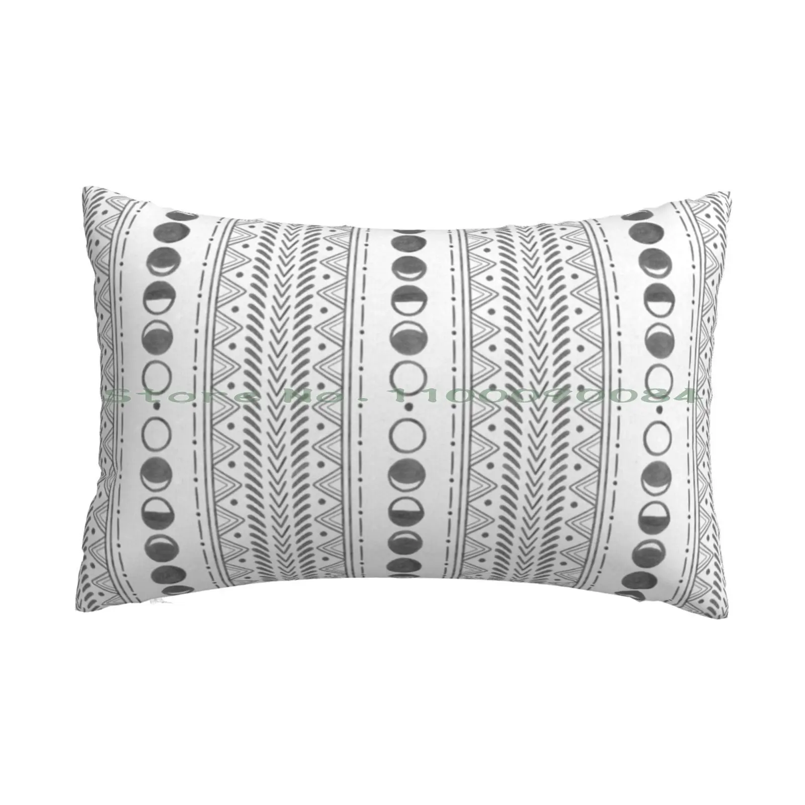 

Bohemian Watercolor Moon Phases Pillow Case 20x30 50*75 Sofa Bedroom Arcade Retro Wizard Machine 80s Long Rectangle Pillowcover