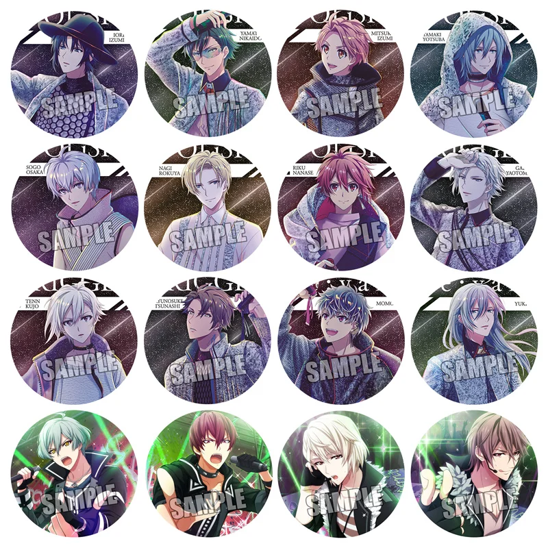 

58mm Badges idolish7 NIKAIDO YAMATO IZUMI MITSUKI OGAMI BANRI Iron Metal Brooch Buttons