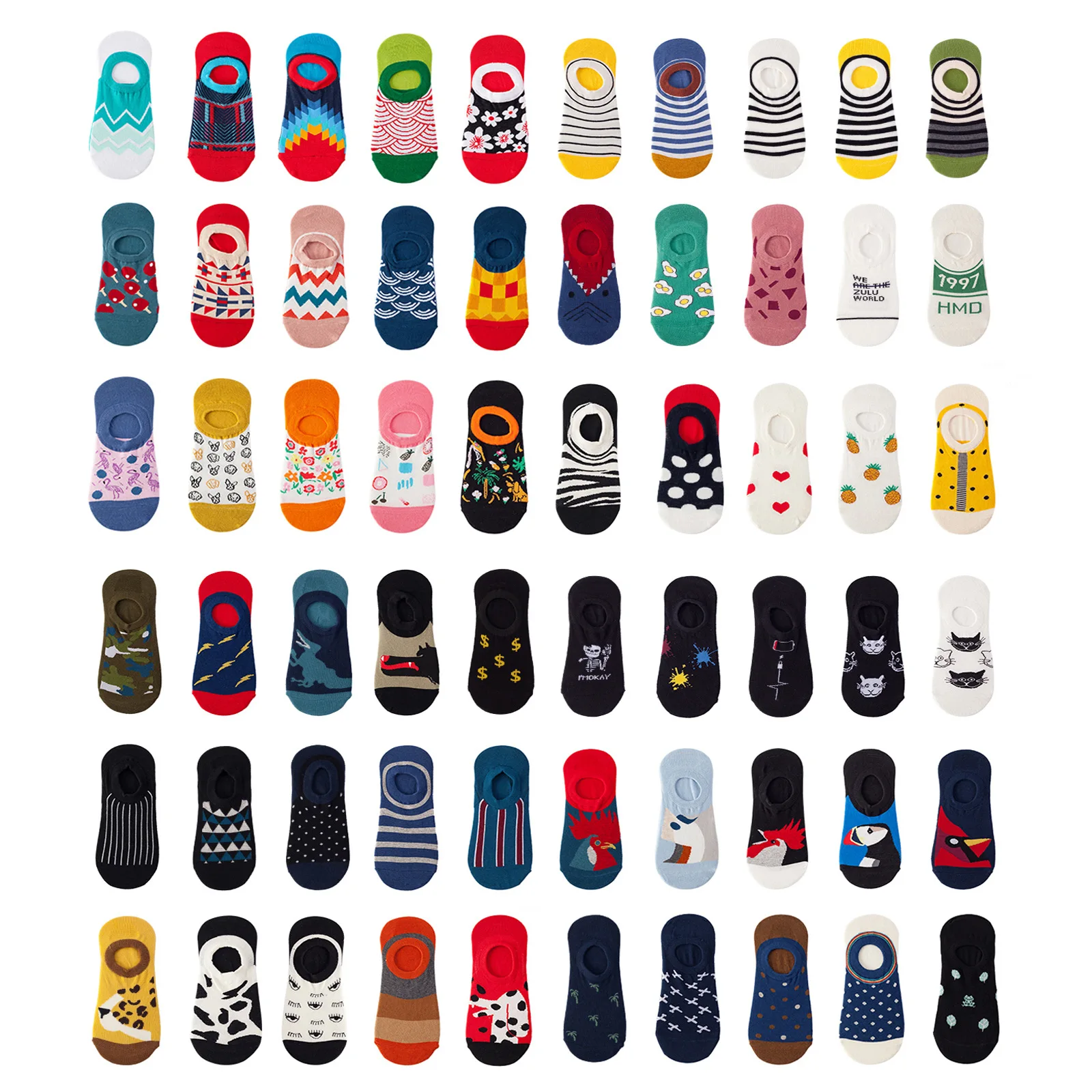 

Boat Socks Women's Invisible Shallow Mouth Cotton Summer Thin Woman Tide Ins Silicone Non-slip Socks Women Colorful Socks Sox