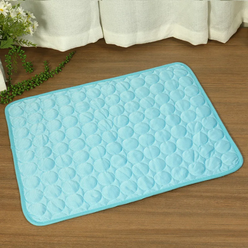 

Pet Cooling Mat Breathable Ice Silk Cooling Pad For Dogs Cats Summer Comfortable Soft Cooling Mattress Pad Pet Bed For Kennel