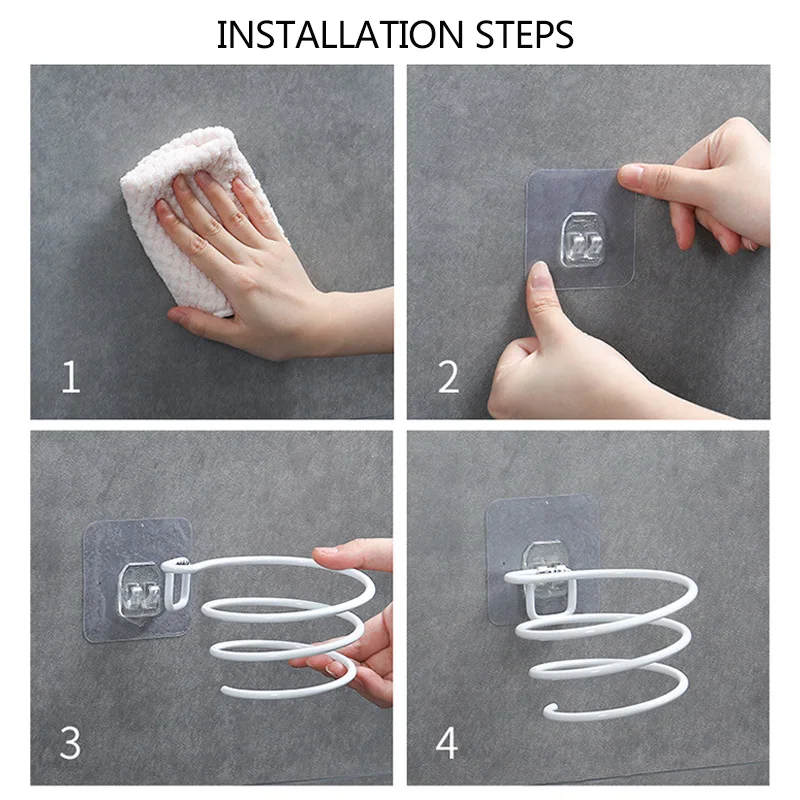 Стойка для фена настенная стойка ванной комнаты полка хранения держатель