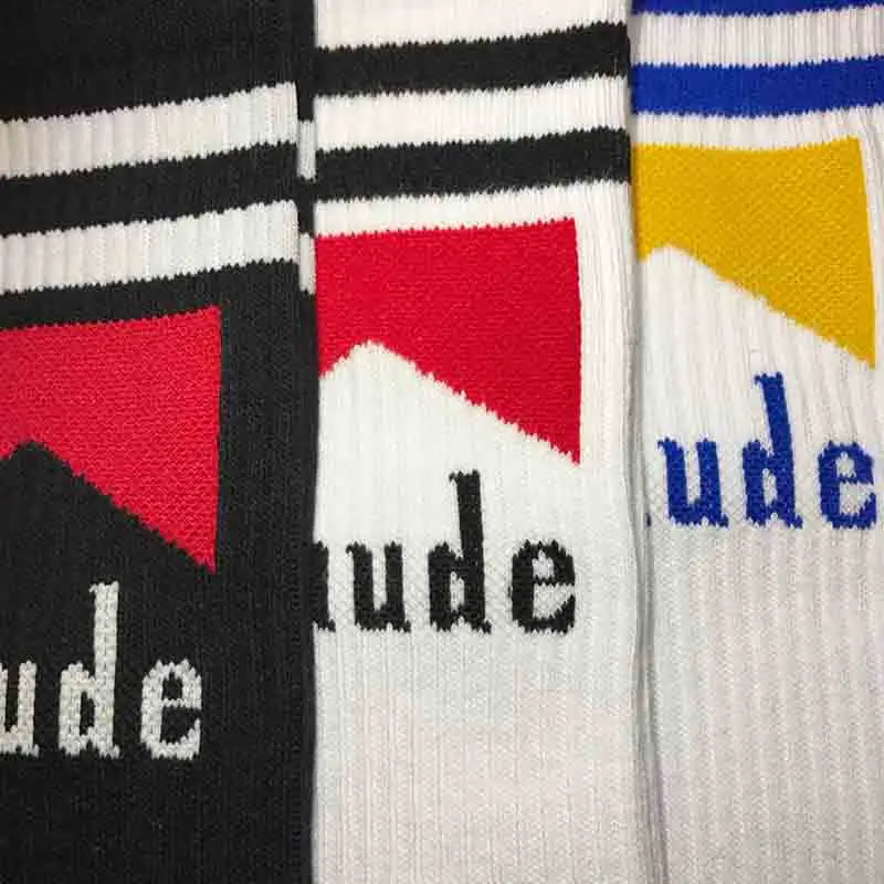 RHUDE носки для мужчин и женщин хип-хоп Rhude трубчатые носки для колледжа Ветер Rhude wild doodle носки
