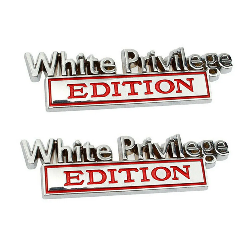 

Body White Privilege Edition Car Decor Never Fade Rear Box Universal Waterproof