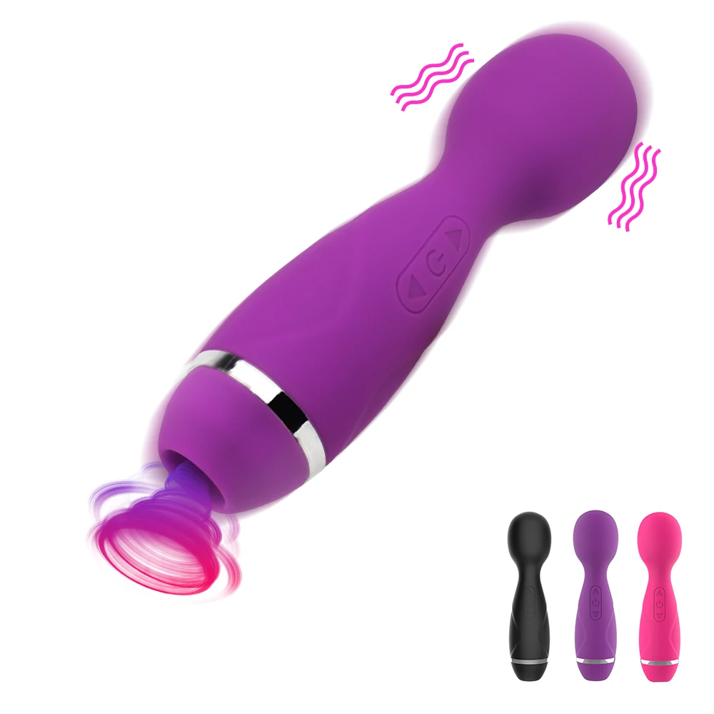 

Оральный секс-дилдо AV палка вибратор Стимулятор клитора 8 вибрирующий + 5 Режим сосания Вагина сосание интимные игрушки для женщин