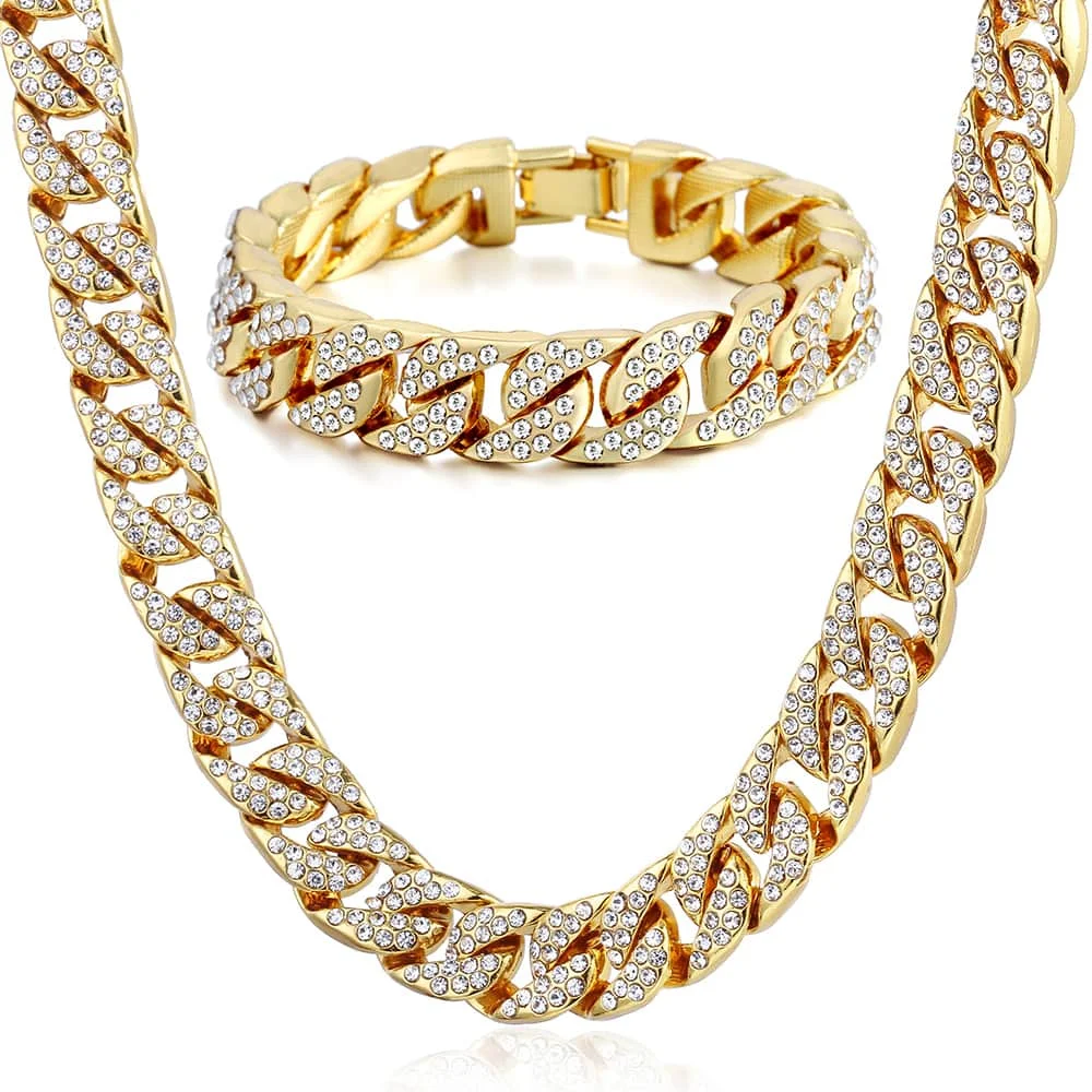 Мужской и женский браслет с кулоном Davieslee золотистого/серебристого цвета 14 мм