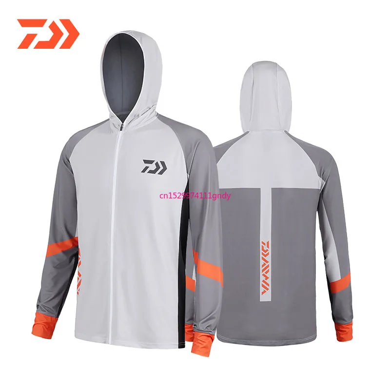 

Daiwa Men's Fishing Jacket New Summer Quick Dry Fishing Clothes Fishing Shirts For Men Breathable Striped Male Fishing Jacket