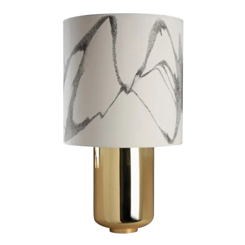 

Luxurious Coloured Drawing Or Pattern Lampshade Desk Lamp Chinese Style Study Model Tenant Hall Bedroom Bedside Arts Desk Lamp