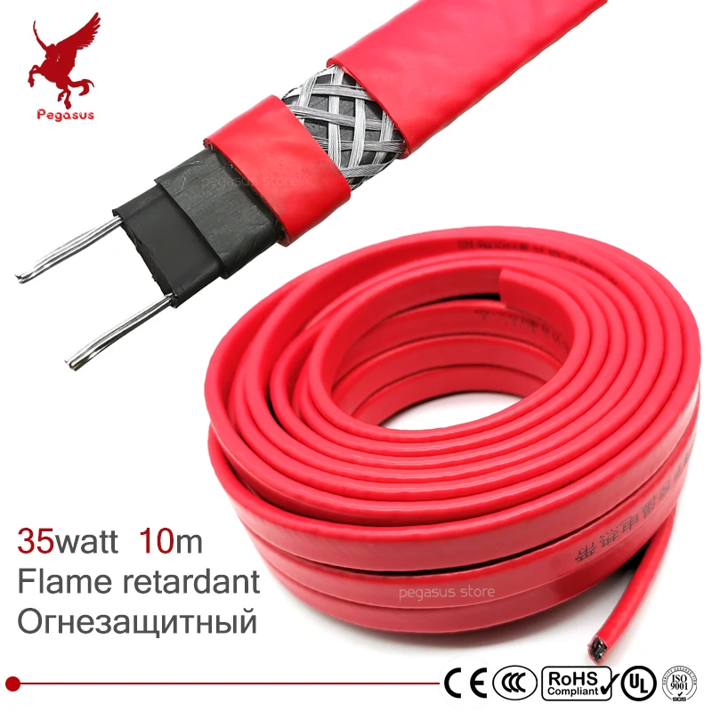 Кабель нагревательный огнестойкий 220 В 14 мм 10 м | Обустройство дома