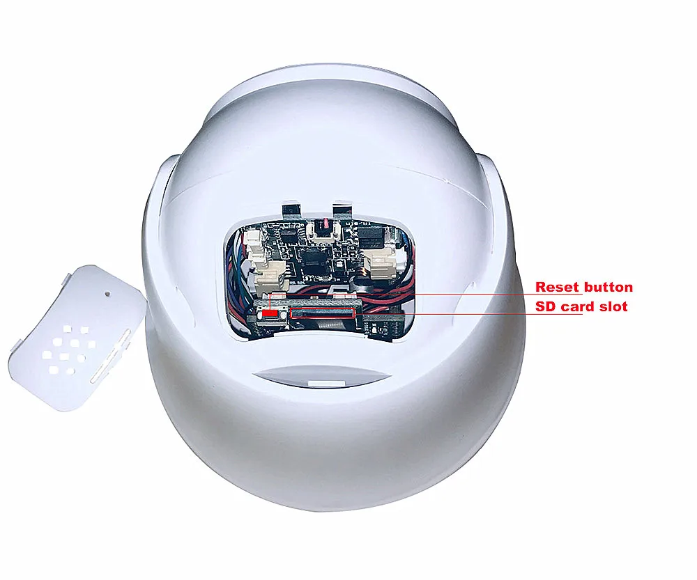 Купольная IP-камера CamHi беспроводная Wi-Fi 1920*1080P 2.0MP слот для SD-карты ONVIF динамик