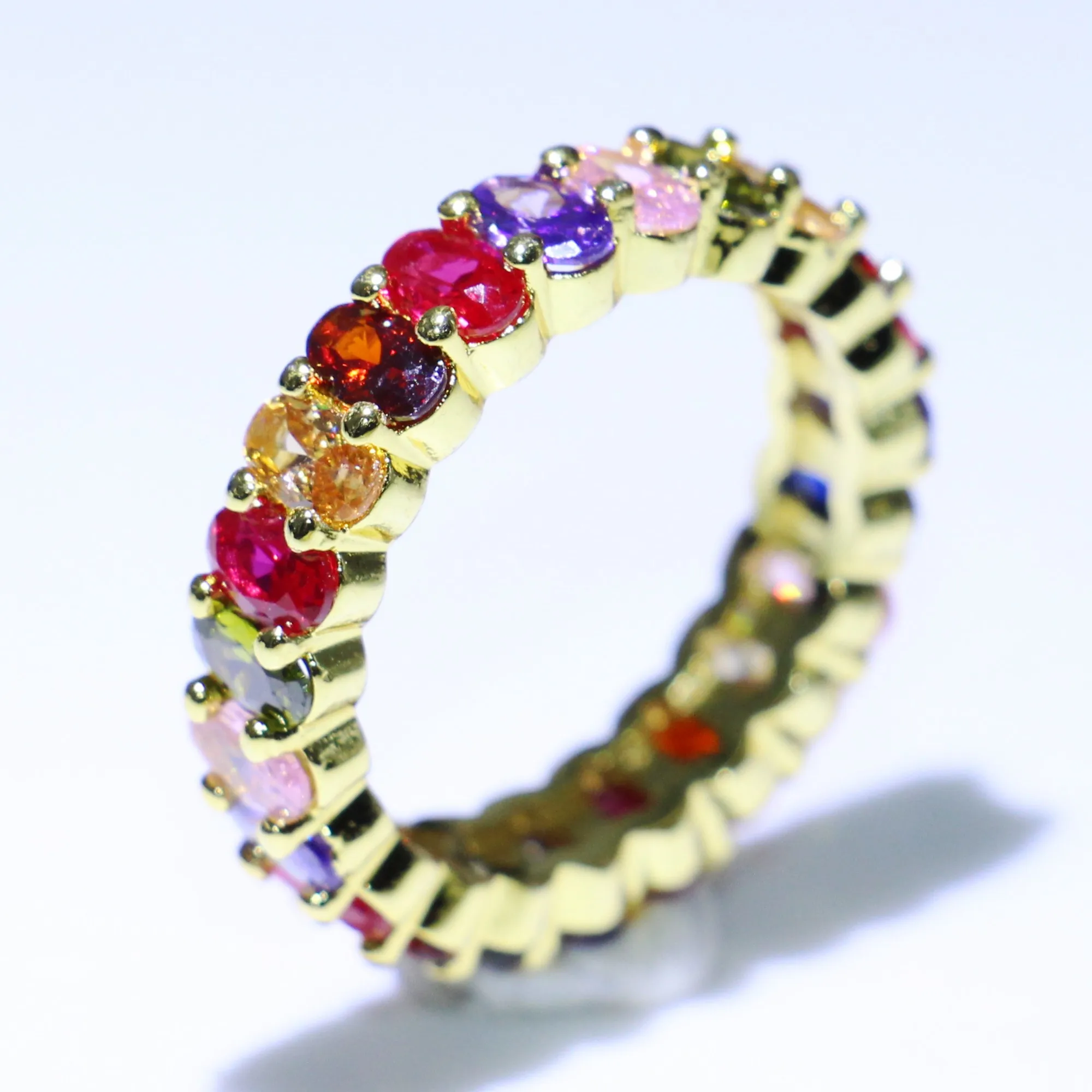 

Rulalei Прямая поставка Ювелирные изделия Lxuury 925 Стерлинговое Серебро и золото заполнение овальной огранки 5A кубический цирконий Вечеринка Ве...