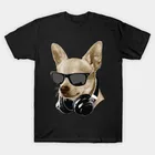 Крутая одежда для чихуахуа, солнцезащитные очки, футболка для домашних животных Kawai, уличная одежда, топ в стиле панк, забавная футболка в стиле Харадзюку для женщин