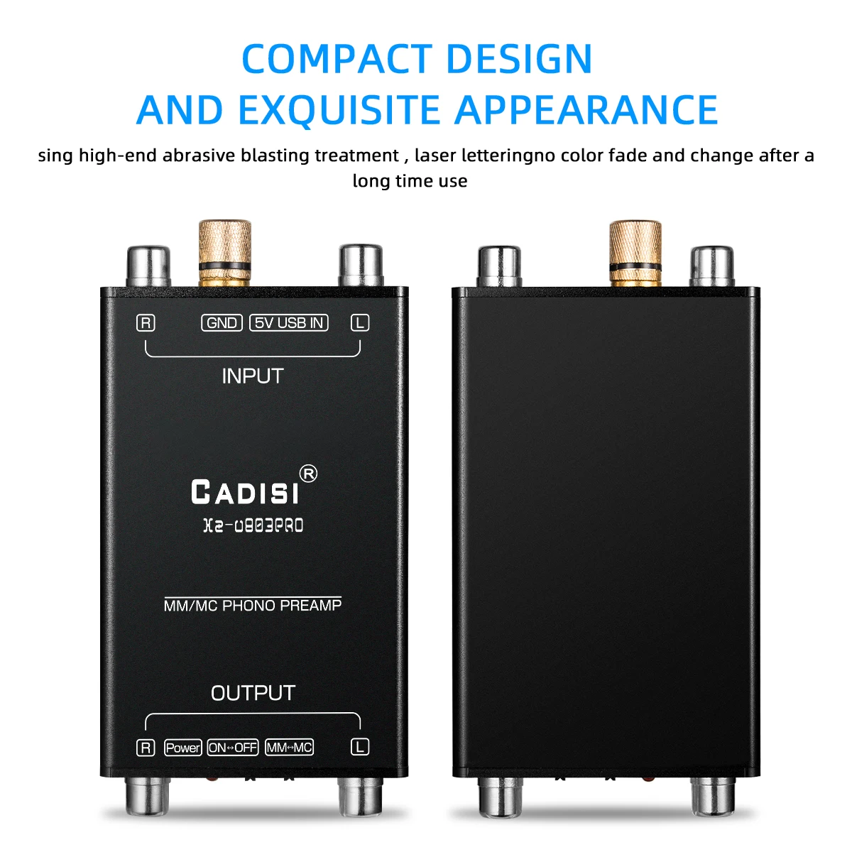 

HiFi Ultra Compact MM MC Phono Turntable Preamp Mini Audio Stereo Phonograph Preamplifier For Turntables