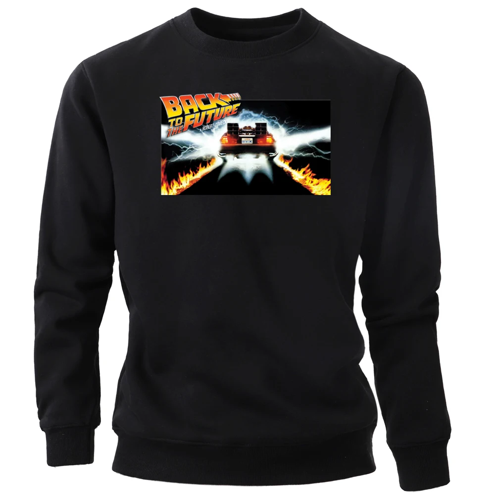 Мужские толстовки с капюшоном Назад в будущее забавная толстовка круглым