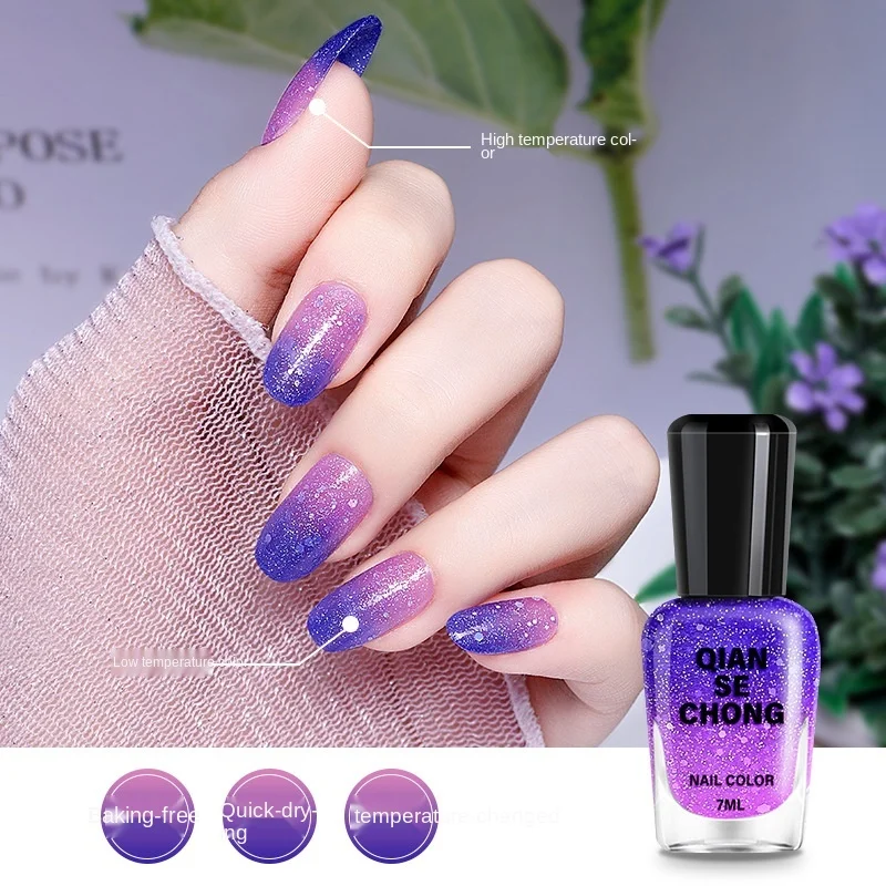 

Varies with temperature Nail Polish Temperature gradually warm and cold change nail polish