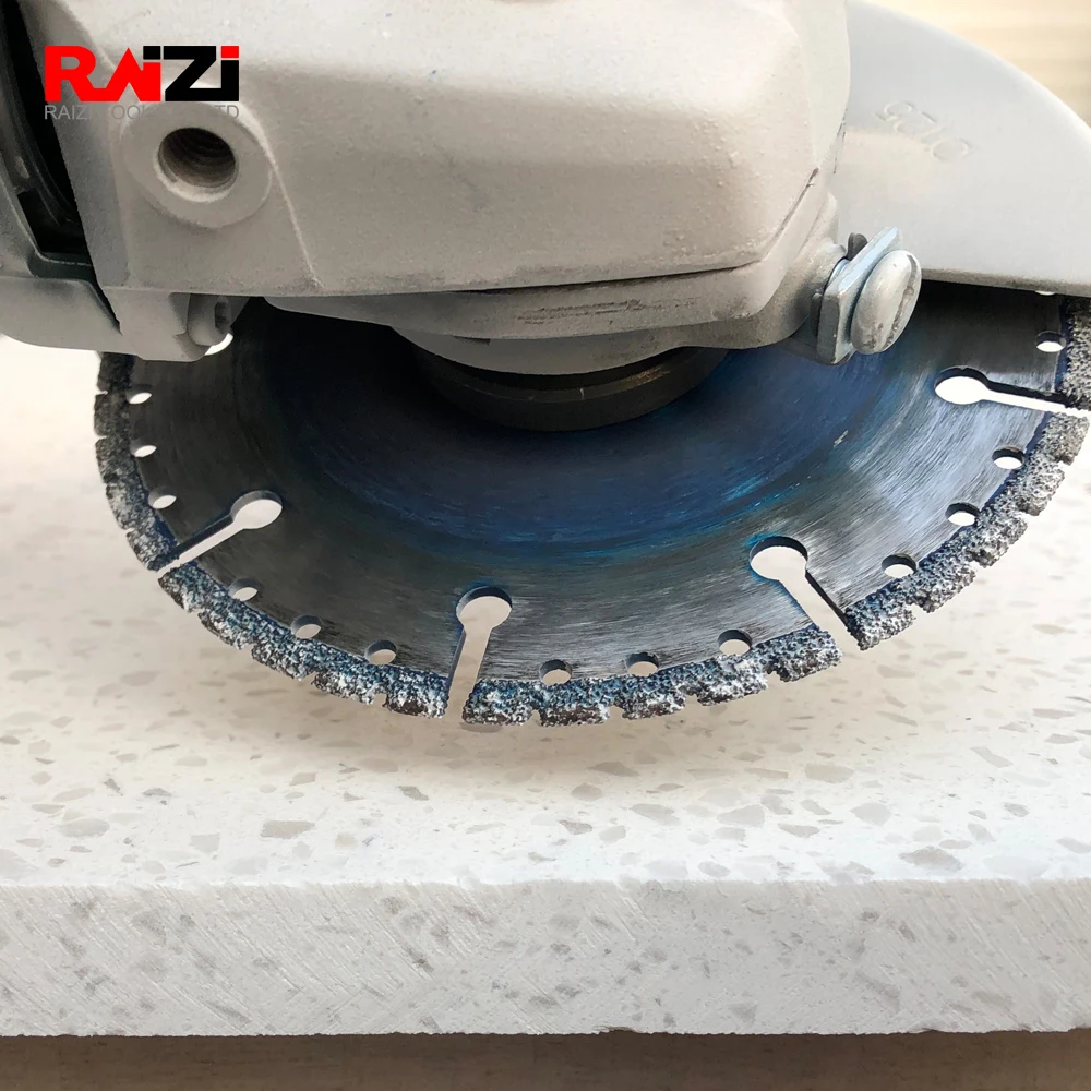 

Raizi 5Inch/125mm Cutting Dust Shroud For Angle Grinder Cover Tool With 115/125mm Granite Tile Diamond Saw Blade Disc Attachment