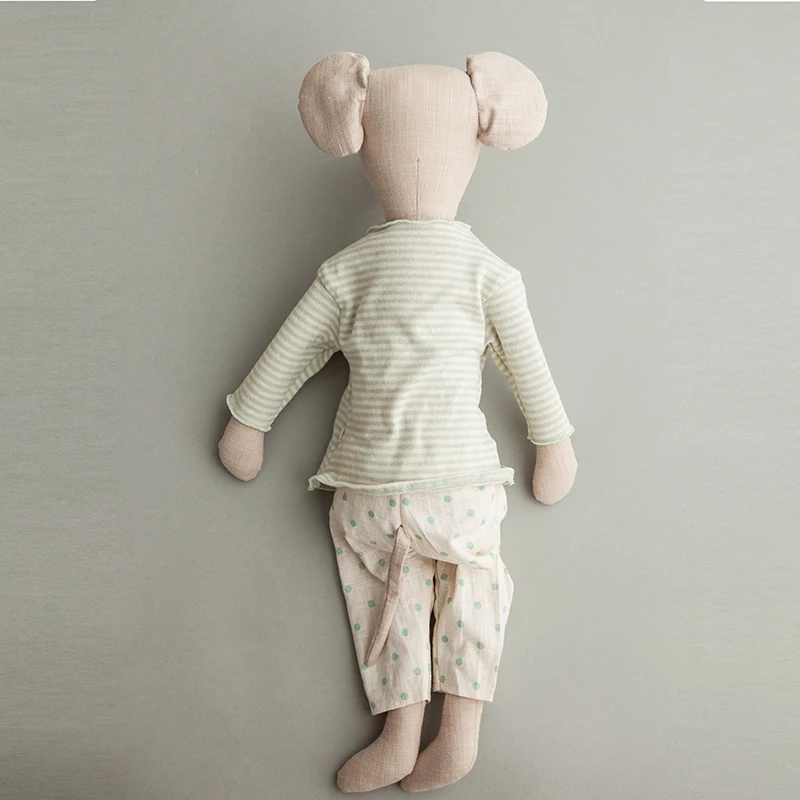 68 см большая мышь в пижаме мягкая игрушка Рождественский подарок ручной работы