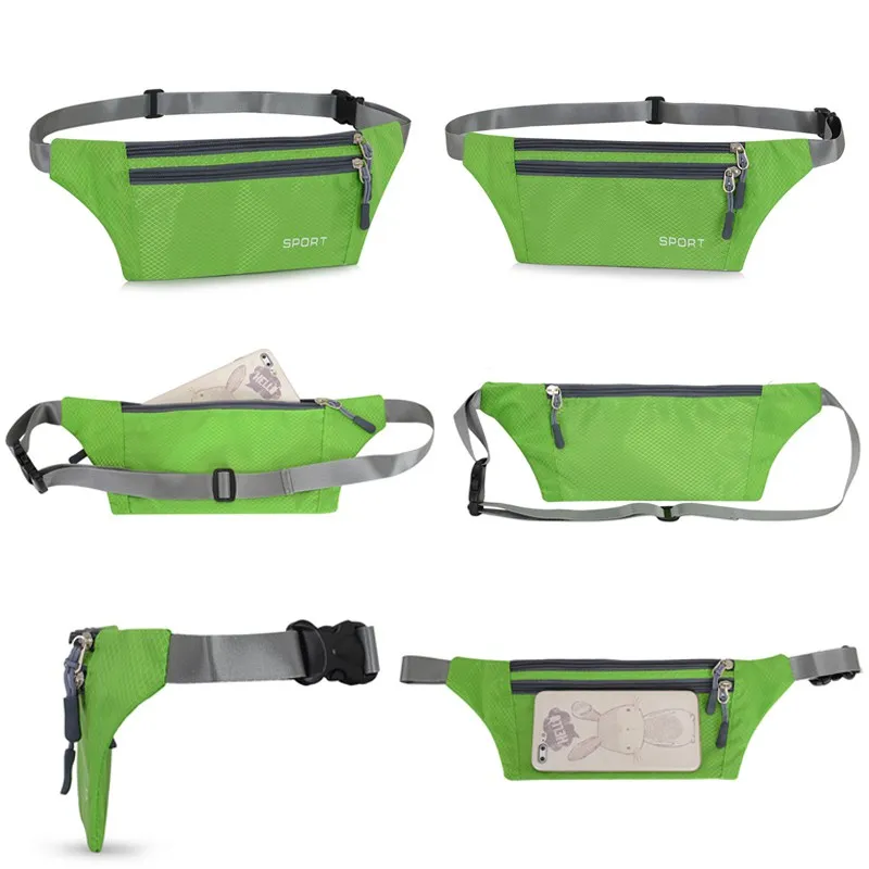Colourful Multi Functional Ultra-thin Water Resistant Adjustable Storage Pouch Outdoor Travel Running Accessories Waist Bag | Спорт и