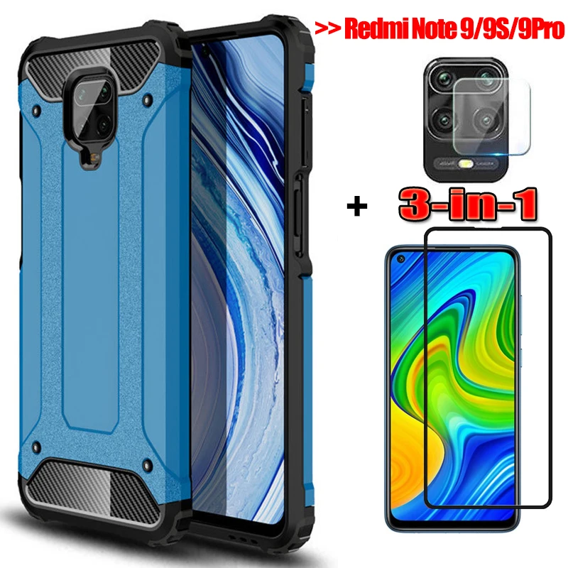 стекло+чехол для redmi note9 xiaomi 9s бампер редми ноут 9 s нот 8про стекло про 8т чехлы 9с