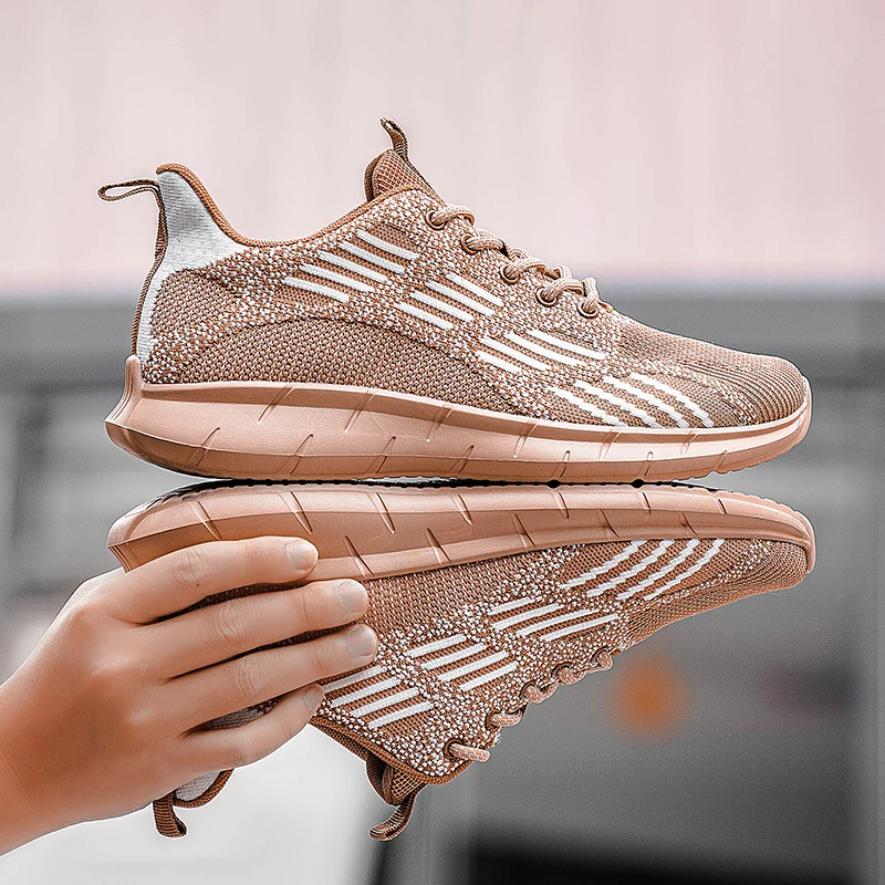 

hombre Breathable casual slip mesh mens knitting 2020 black breathable sports de casuales sapatos spring Shoes hightop Casual s