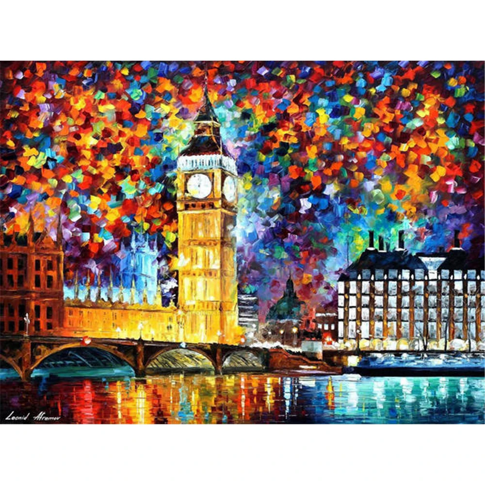Биг-Бен лондон012 Сделай Сам 5D полноразмерная мозаика Алмазная Вышивка Набор для