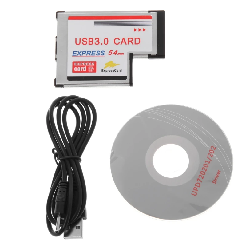 

2 порта USB 3,0 концентратор экспресс-карта, скрытый 54 мм адаптер ExpressCard для ноутбука