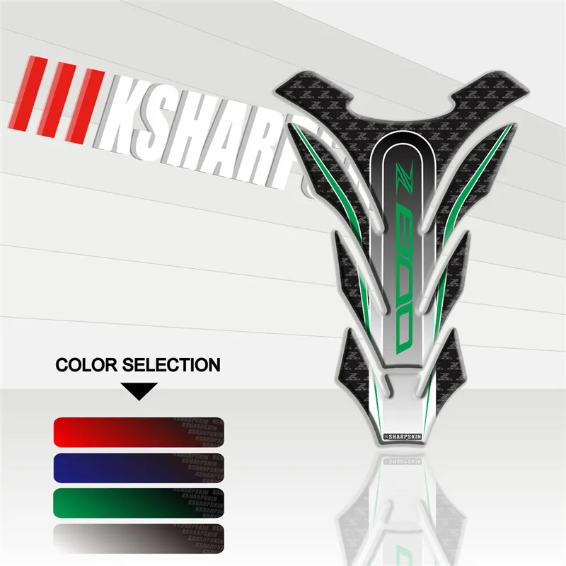 

Motorcycle 3D fuel tank pad sticker protective decorative decal FOR KAWASAKI Z800 Fishbone Protective Decals
