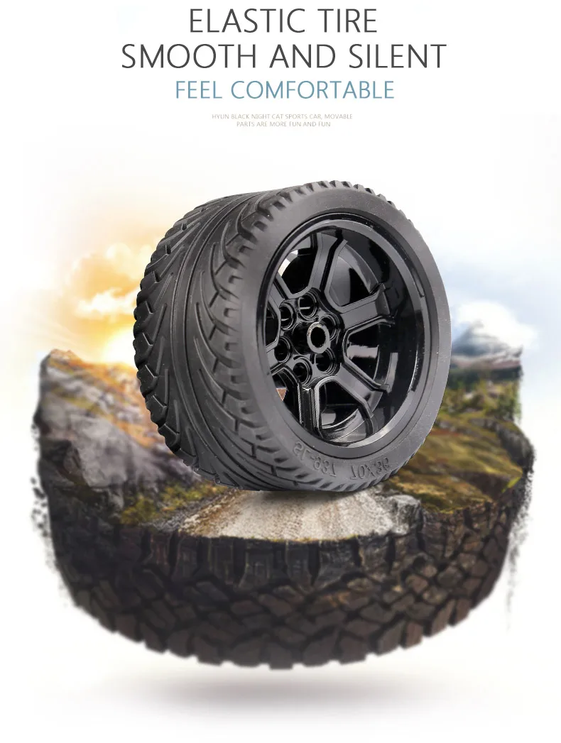 Yeshin Technic машинки черный R18 скоростной двигатель автомобиля набор RC сборки игрушечные модели автомобилей Детские Рождественские подарки строительные блоки кирпичи