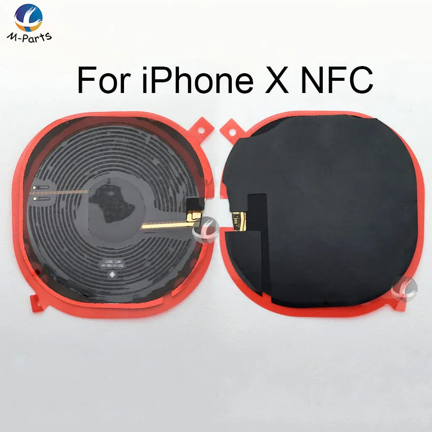 NFC чип для iPhone 8 8 Plus X XS XSM XS Max XR Беспроводная зарядка Панель катушки стикер гибкий кабель ленточная антенна датчик - Цвет: NFC For X