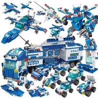 700pcs city swat police headquarters truck car robot toy building blocks sets kit bricks educational toys for children