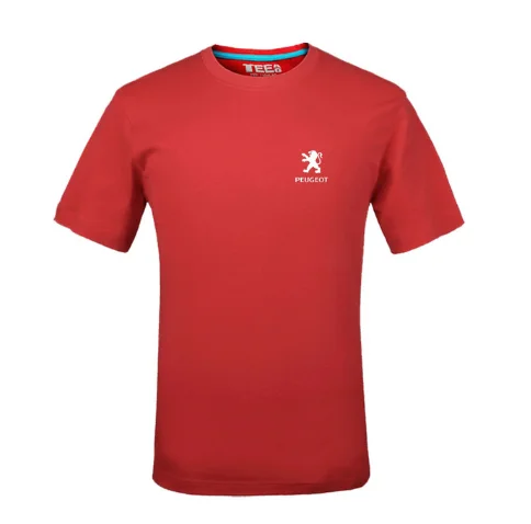 

NEW 2020For Peugeot logo t shirt Letter Printed Fashionable Round Neck T-shirts short sleeve T-shirt