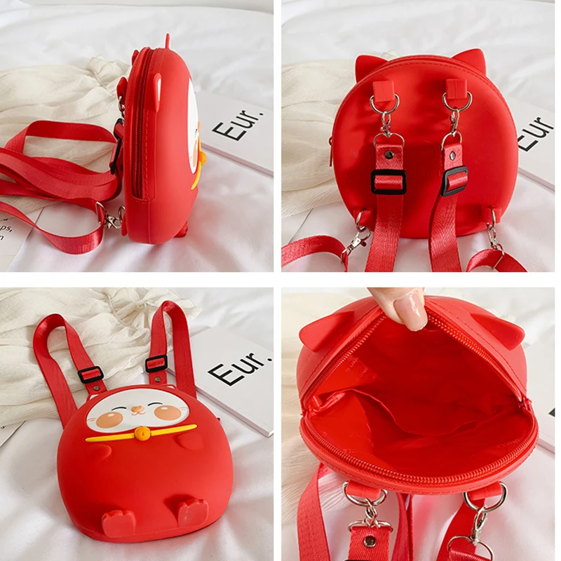 Мягкие силиконовые детские рюкзаки с забавным мультяшным рисунком школьный