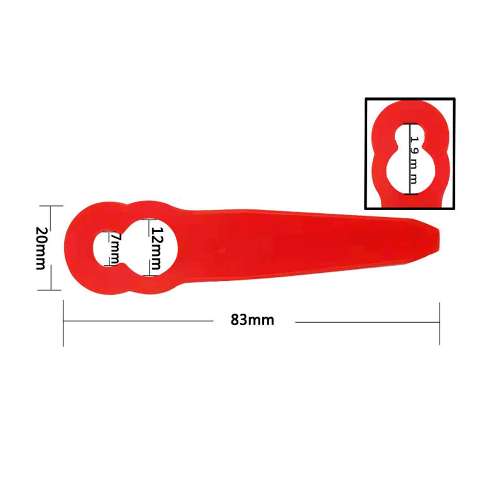 

Eco-Friendly Cutter Garden Power Tools 100pcs Gourd Type Plastic Cutter Blade for Grass Trimmer Replacement Accessories