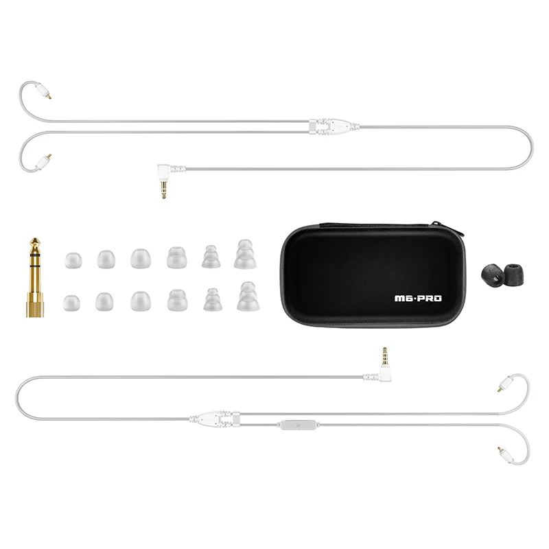 MEE Audio M6 PRO 2nd наушники с шумоподавлением 3,5 мм M6 PRO Поколение 2 Hi-Fi наушники-вкладыши со съемными кабелями