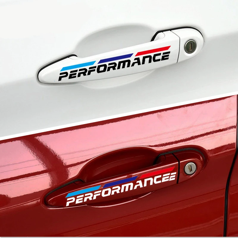 4 шт. автомобильный Стайлинг наклейки на дверные ручки для BMW E30 E34 E36 E39 E46 E53 E60 E70 E71