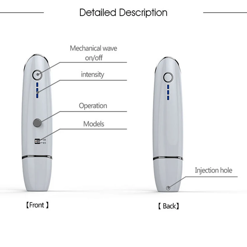 Ультразвуковой радар V для лица массаж вибрация подтяжка уход за кожей линии
