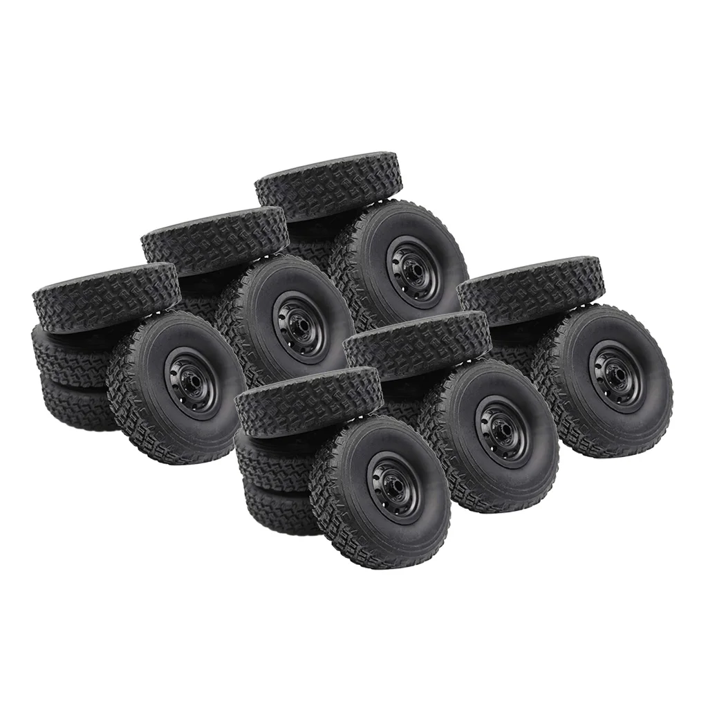 

24 Pieces RC Tire Tyres For WPL B14K B24K C24K B36 Rock Crawler Accessory