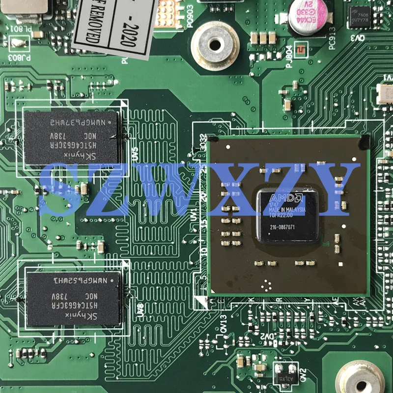 SZWXZY для Lenovo Ideapad 310-15ABR материнская плата портативного компьютера с FX9800P ЦП AMD 5B20L71658