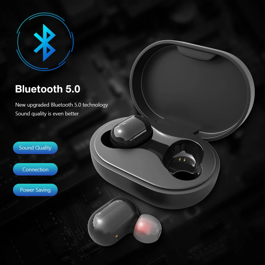 TWS Bluetooth наушники беспроводные Bluetooth наушники водонепроницаемые шумоподавление гарнитуры с микрофоном светодиодный дисплей