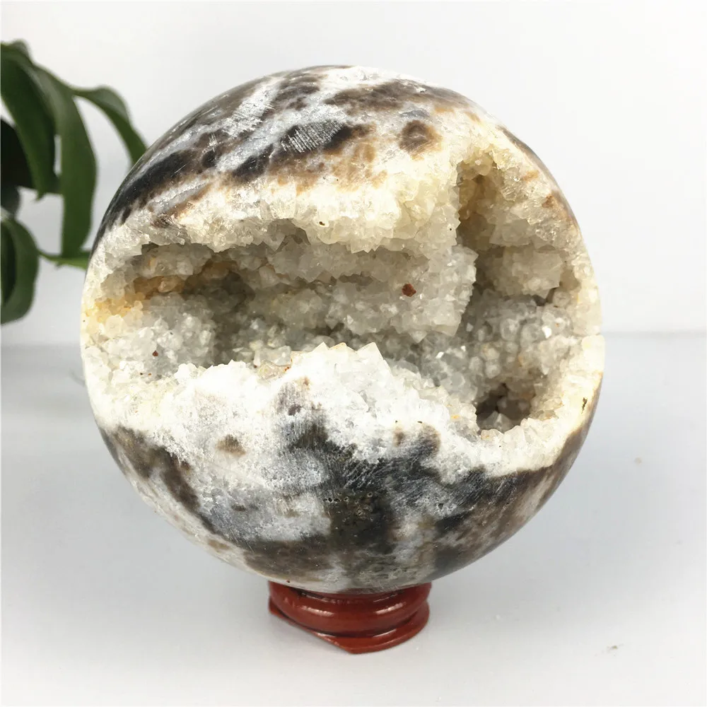 

Stones Natural Crystal Sphere Quartz Cluster Healing Specimen Wicca Wichcraft Feng Shui Home Crafts Decoration Gift Geode Ball