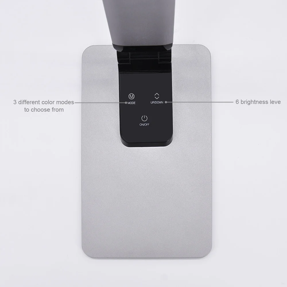Artpad 9 Вт Супер тонкая алюминиевая настольная лампа 9 birtness сенсорный диммер USB зарядка Телефон светодиодный складной рабочий настольный светильник для чтения
