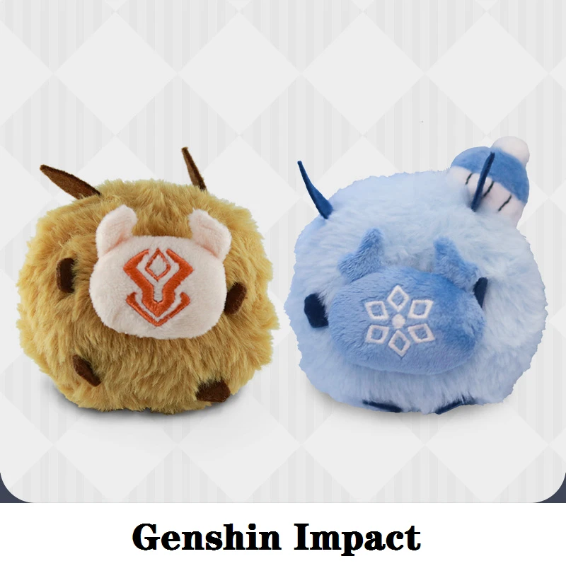 

Anime Plush Toys From Kids New Game Genshin Impact Cosplay Props Project Tcho-Tcho Keychain Christmas Pendant Accessories Gifts